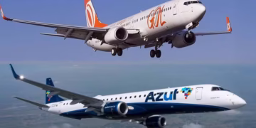 Aeronaves GOL e Azul