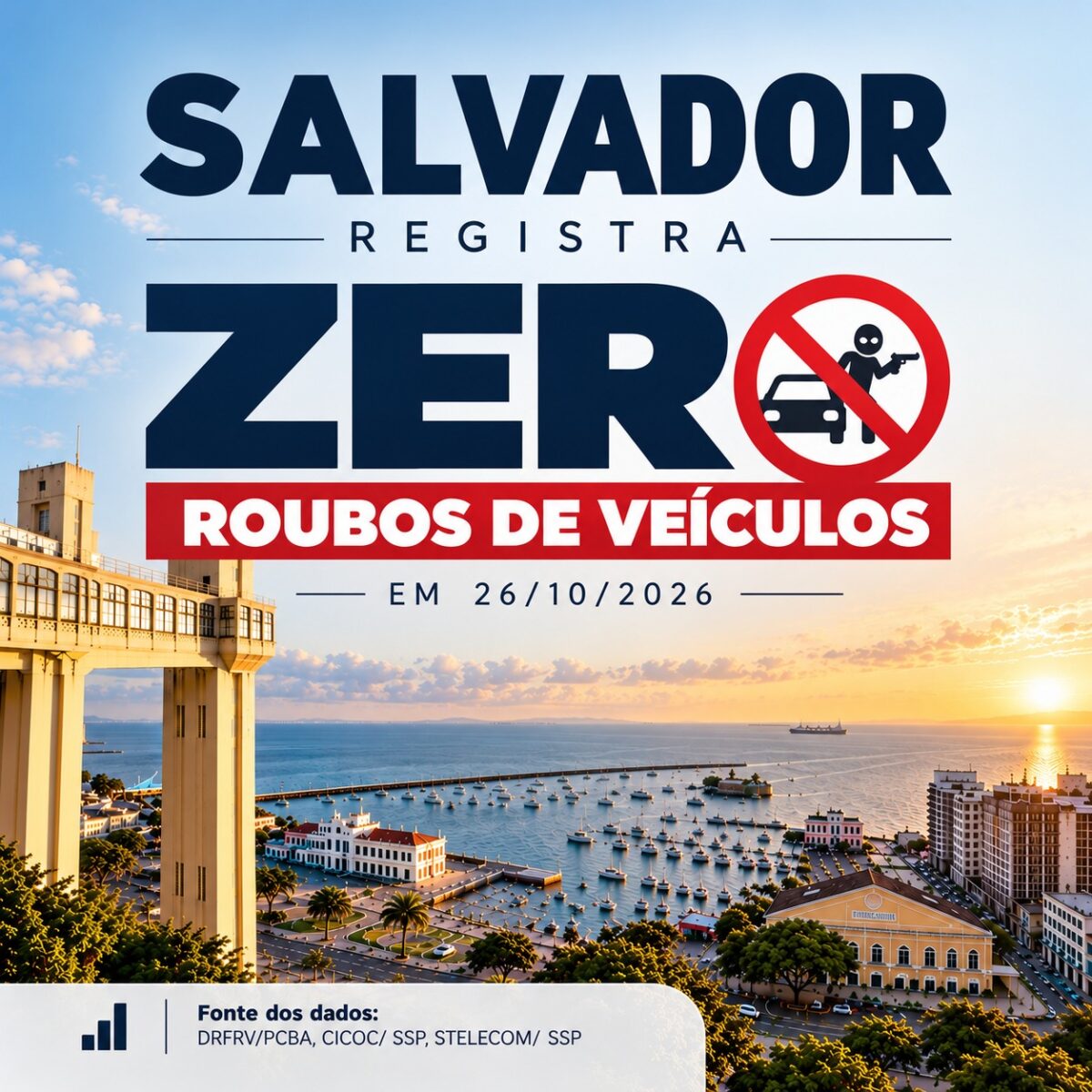 Salvador records first weekday with no vehicle robberies since 2012